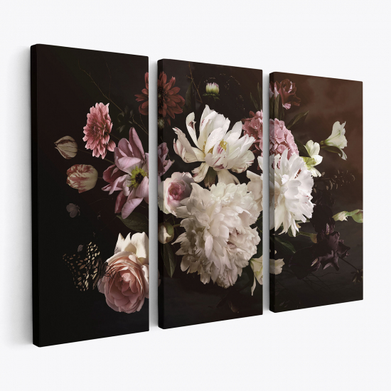 Tableau triptyque - Fleurs