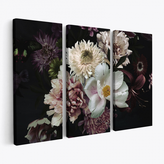 Tableau triptyque - Fleurs