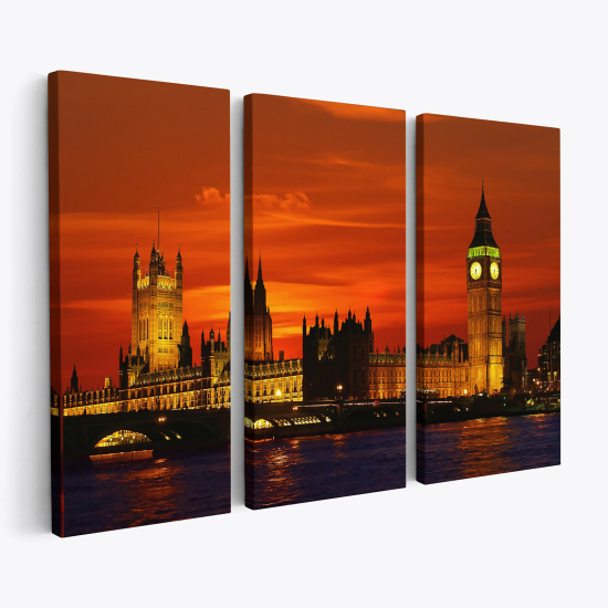 Tableau triptyque sur toile - Londres