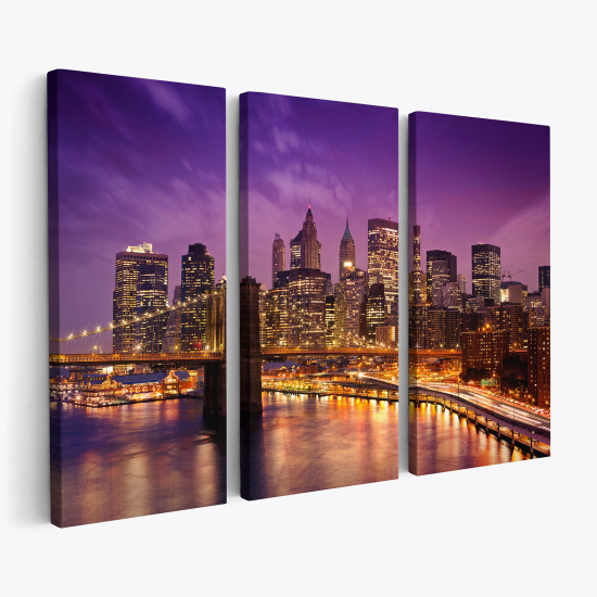 Tableau triptyque sur toile - New York