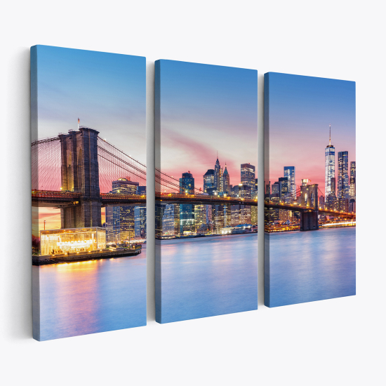 Tableau triptyque sur toile - New York