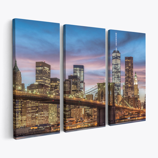 Tableau triptyque sur toile - New York