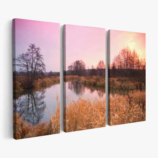 Tableau triptyque sur toile - Paysage