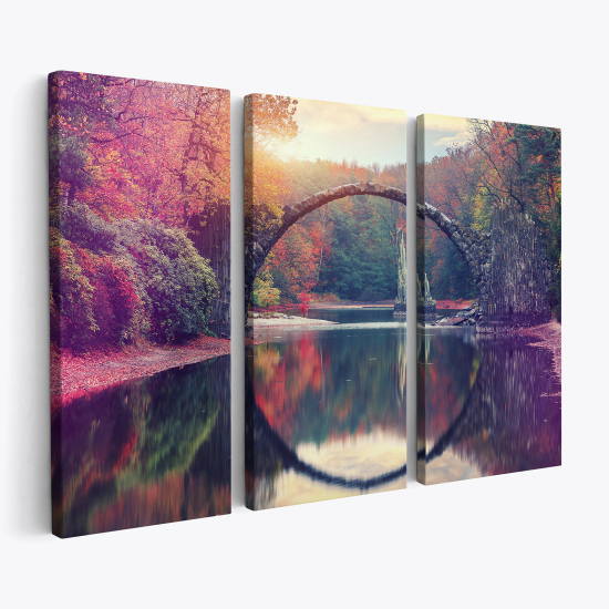 Tableau triptyque sur toile - Pont du Diable