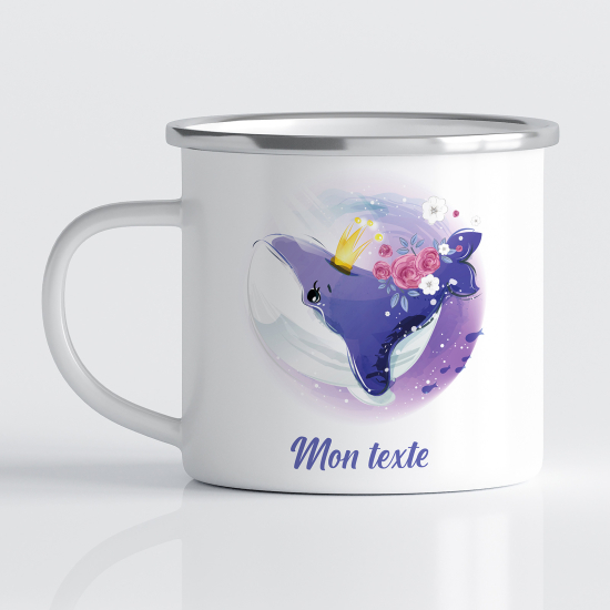 Tasse - Mug Émaillé Enfants - Baleine