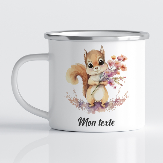 Tasse - Mug Émaillé Enfants - Écureuil