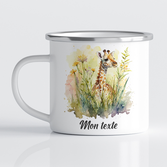 Tasse - Mug Émaillé Enfants - Girafe