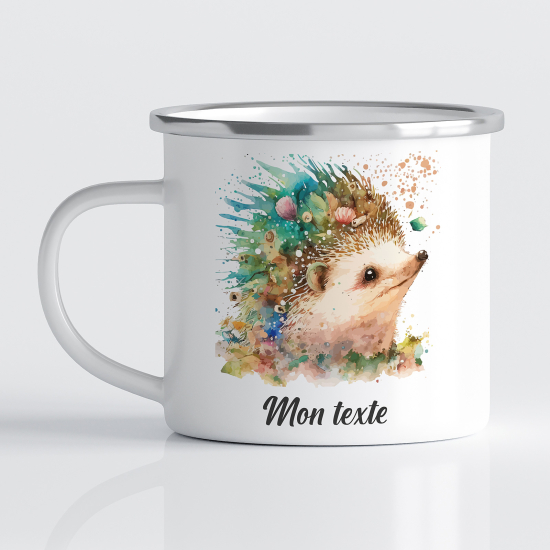 Tasse - Mug Émaillé Enfants - Hérisson