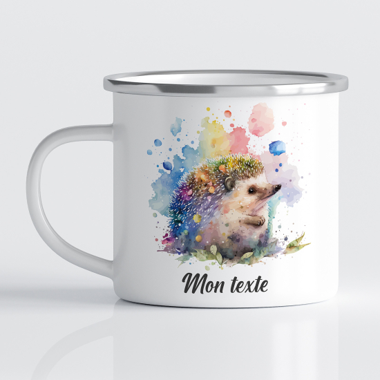 Tasse - Mug Émaillé Enfants - Hérisson