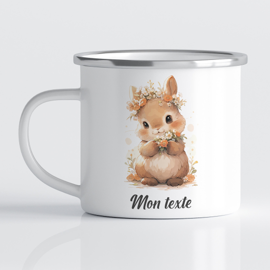 Tasse - Mug Émaillé Enfants - Lapin