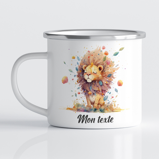 Tasse - Mug Émaillé Enfants - Lion