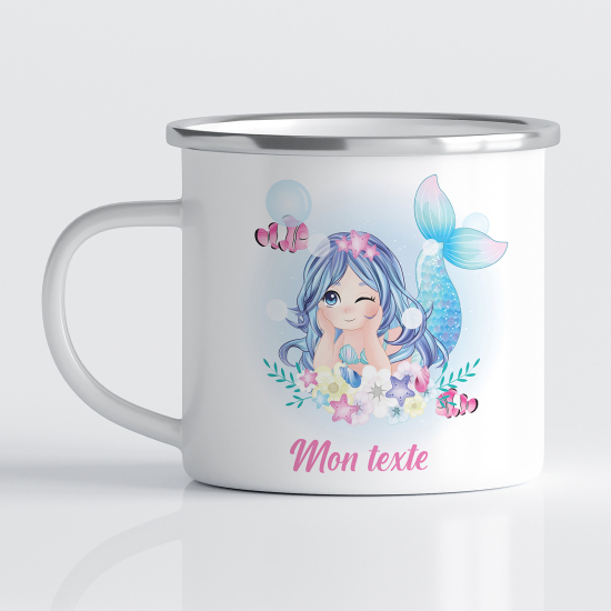 Tasse - Mug Émaillé Enfants - Sirène