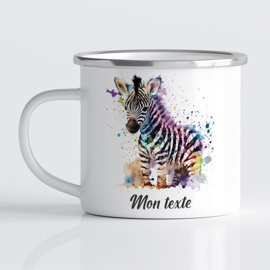 Tasse - Mug Émaillé Enfants - Zèbre