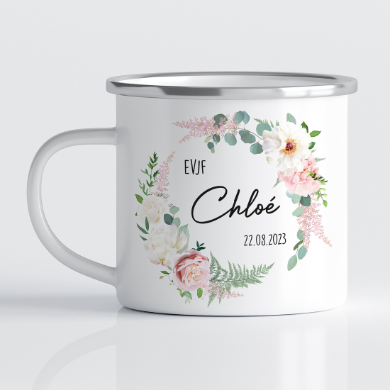 Tasse - Mug Émaillé - EVJF Prénom