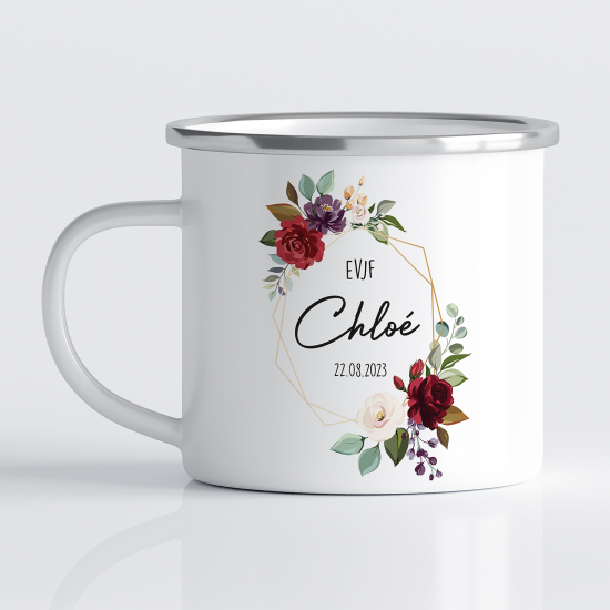 Tasse - Mug Émaillé - EVJF Prénom