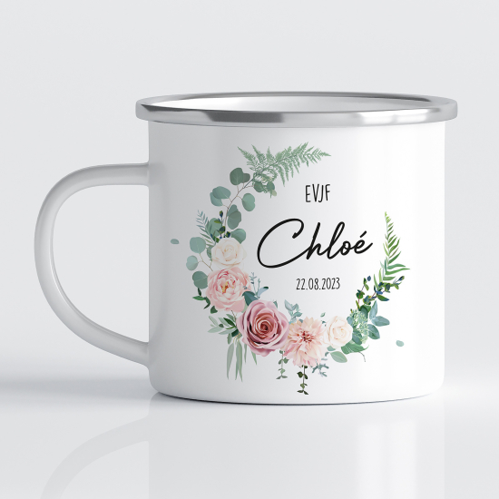 Tasse - Mug Émaillé - EVJF Prénom