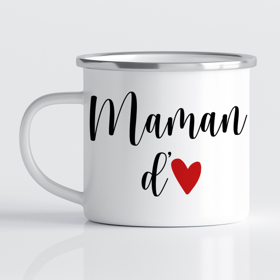 Tasse - Mug Émaillé - Maman d'amour