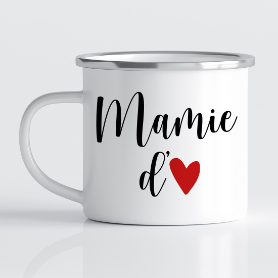 Tasse - Mug Émaillé - Mamie d'amour