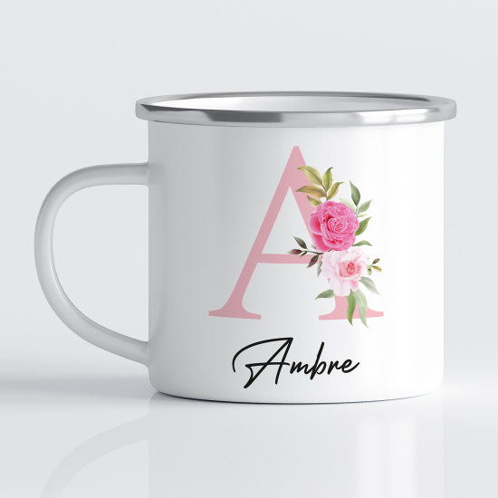 Tasse - Mug Émaillé Monograme - Lettre A