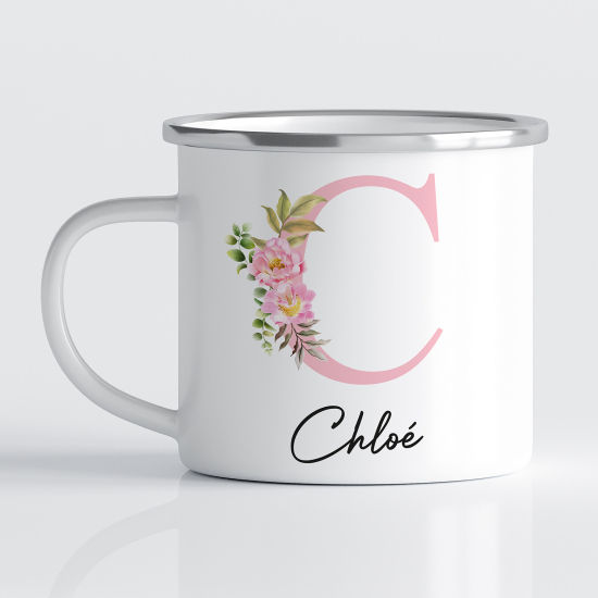 Tasse - Mug Émaillé Monograme - Lettre C