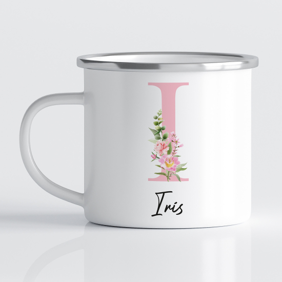 Tasse - Mug Émaillé Monograme - Lettre I