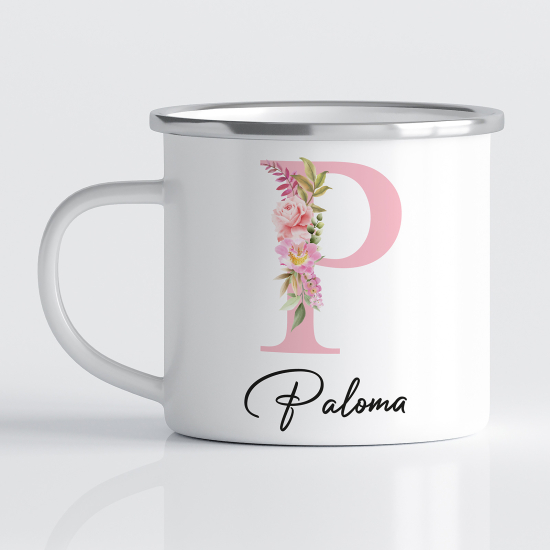 Tasse - Mug Émaillé Monograme - Lettre P