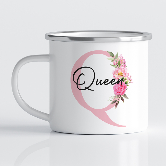 Tasse - Mug Émaillé Monograme - Lettre Q