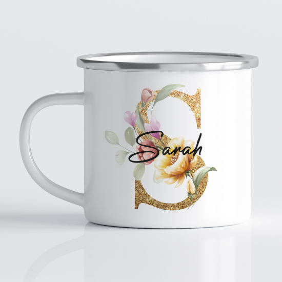 Tasse - Mug Émaillé Monograme - Lettre S