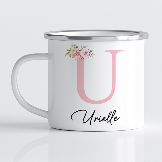 Tasse - Mug Émaillé Monograme - Lettre U