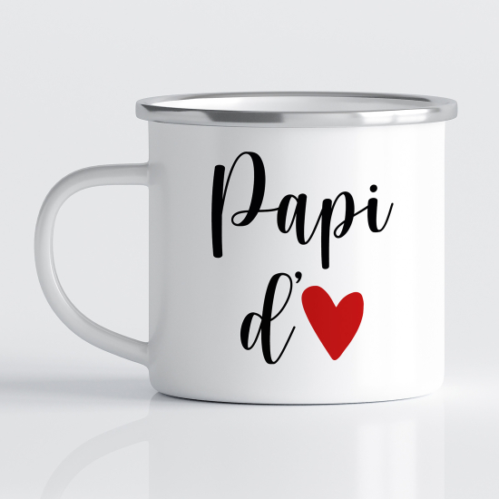 Tasse - Mug Émaillé - Papi d'amour