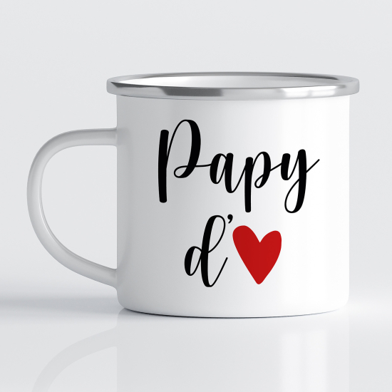 Tasse - Mug Émaillé - Papy d'amour