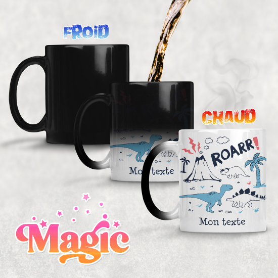 Tasse - Mug Magique - Dinosaures