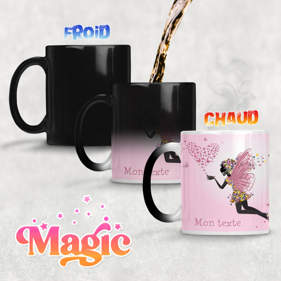 Tasse - Mug Magique - Fée Cœur Papillons