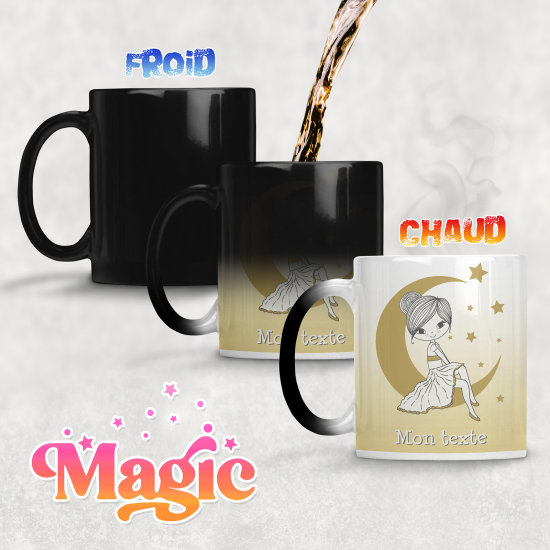 Tasse - Mug Magique - Fille Lune