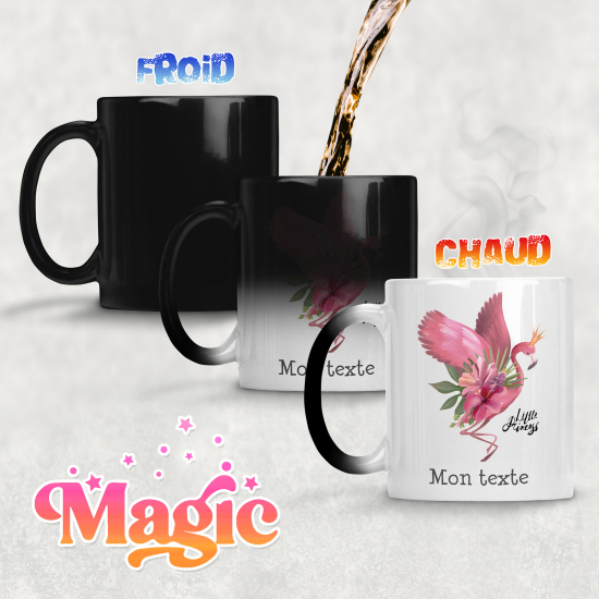 Tasse - Mug Magique - Flamant rose