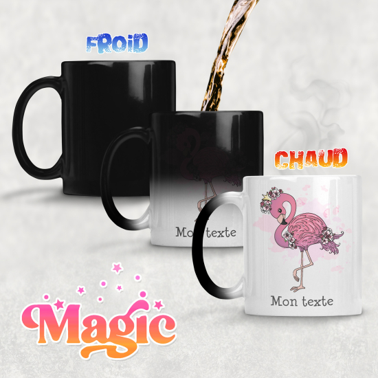 Tasse - Mug Magique - Flamant Rose