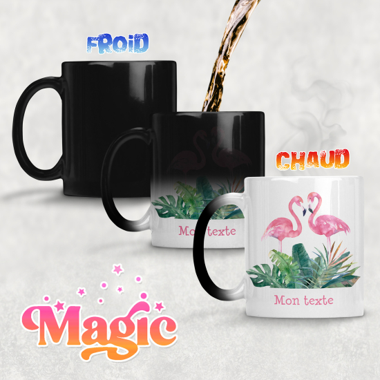 Tasse - Mug Magique - Flamants Roses