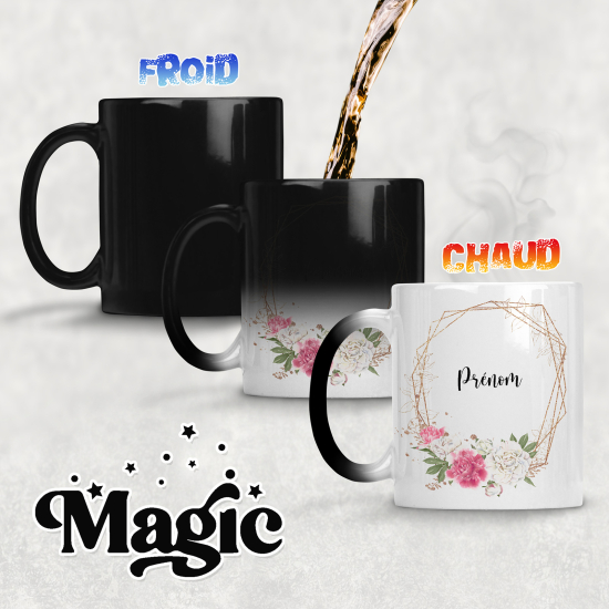 Tasse - Mug Magique - Fleurs