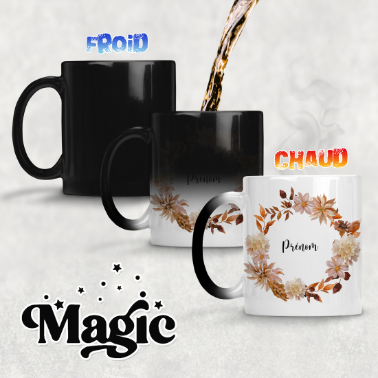 Tasse - Mug Magique - Fleurs