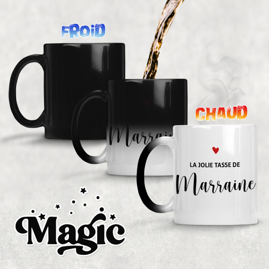 Tasse - Mug Magique - La jolie tasse de marraine