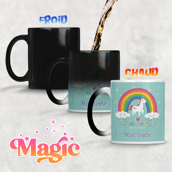 Tasse - Mug Magique - Licorne Arc-en-ciel