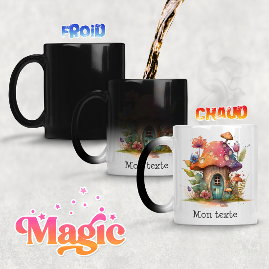 Tasse - Mug Magique - Maison champignons