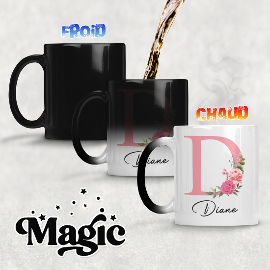 Tasse - Mug Magique Monogramme - Lettre D