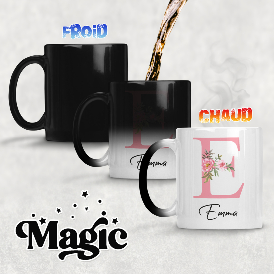 Tasse - Mug Magique Monogramme - Lettre E