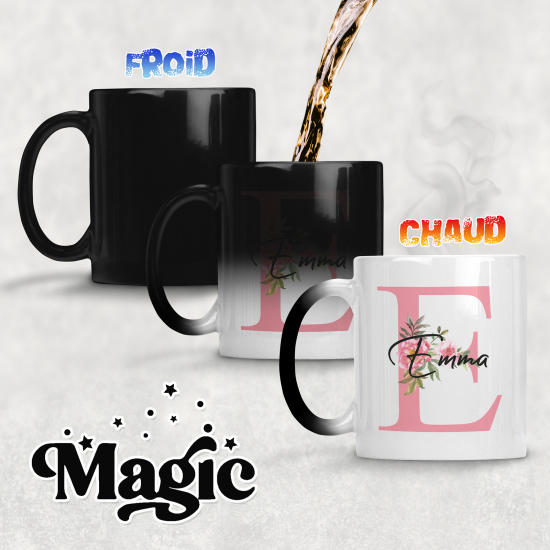 Tasse - Mug Magique Monogramme - Lettre E