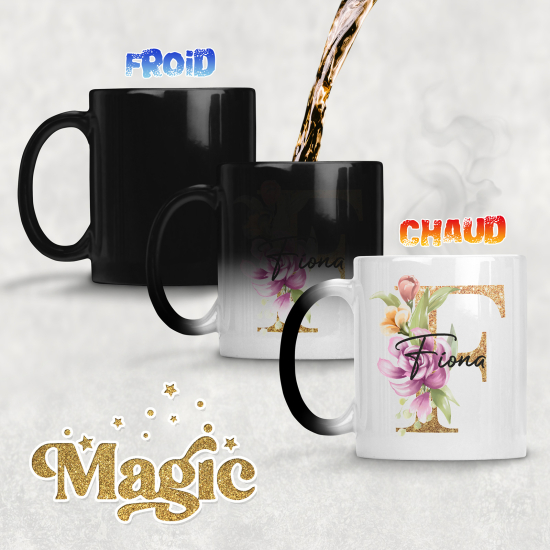 Tasse - Mug Magique Monogramme - Lettre F