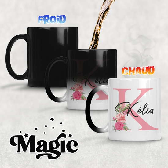 Tasse - Mug Magique Monogramme - Lettre K