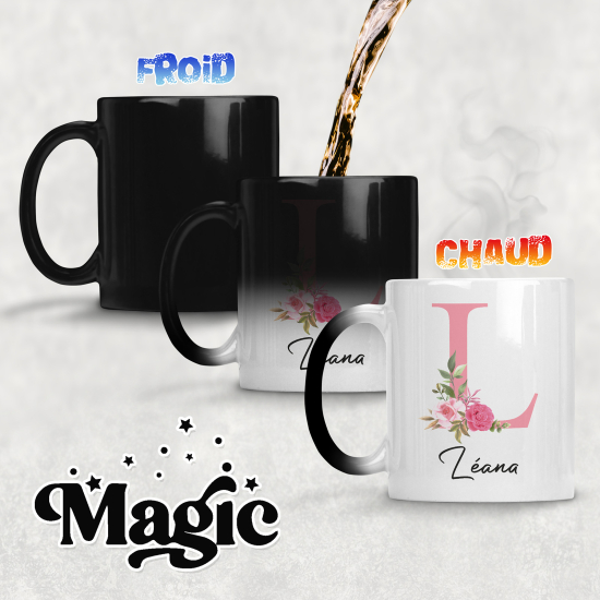 Tasse - Mug Magique Monogramme - Lettre L