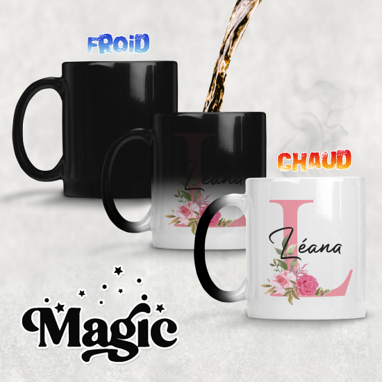 Tasse - Mug Magique Monogramme - Lettre L