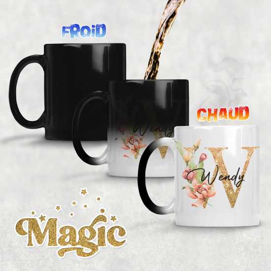 Tasse - Mug Magique Monogramme - Lettre W